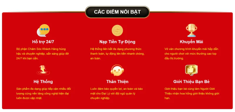 Các điểm nổi bật mà Đại lý TG88 được thụ hưởng