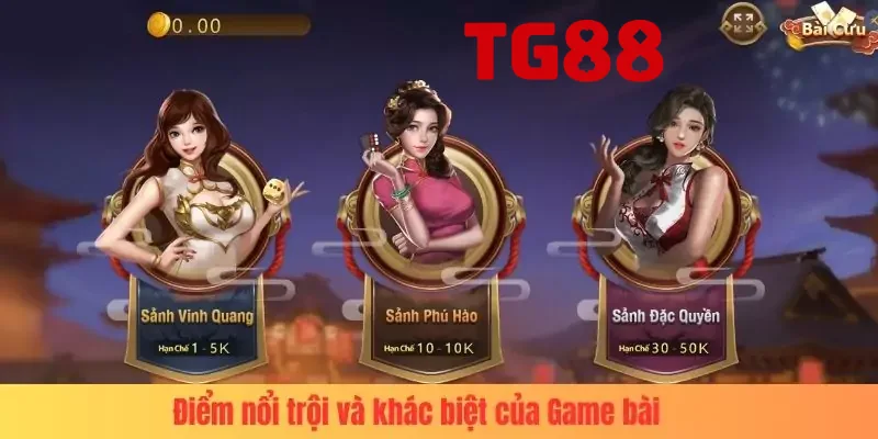 Điểm nổi trội và khác biệt của Game bài tại nhà cái của chúng tôi